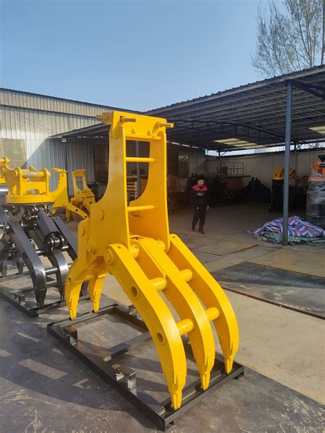 china excavator grapple|excavator with grapple for rent.